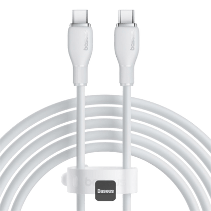 Baseus Cable Pudding Series Fast Charging Type-C to Type-C 100W-1.2M-White