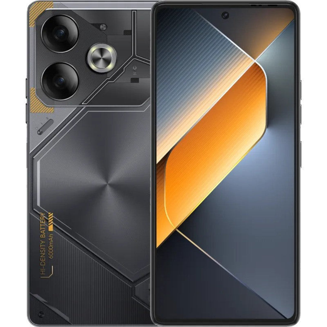 Tecno Pova 6 – 6.78" AMOLED FHD+, 108MP Camera, 8GB RAM + 256GB, Massive 6000mAh Battery with 70W Fast Charge