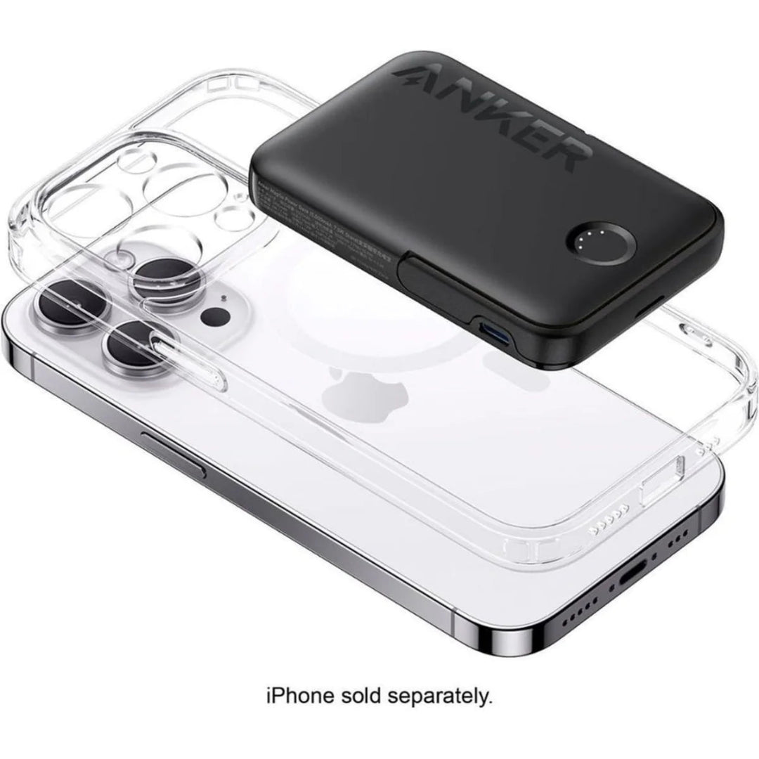 Anker 622 MagGo – Wireless Snap-On Charger with Kickstand, 5000mAh-Black