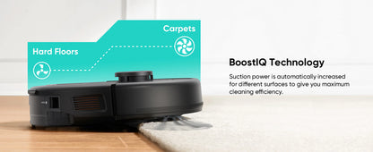 Eufy L60 Hybrid Robot Vacuum Cleaner – Smart Vacuum & Mop with Powerful Suction (Black)