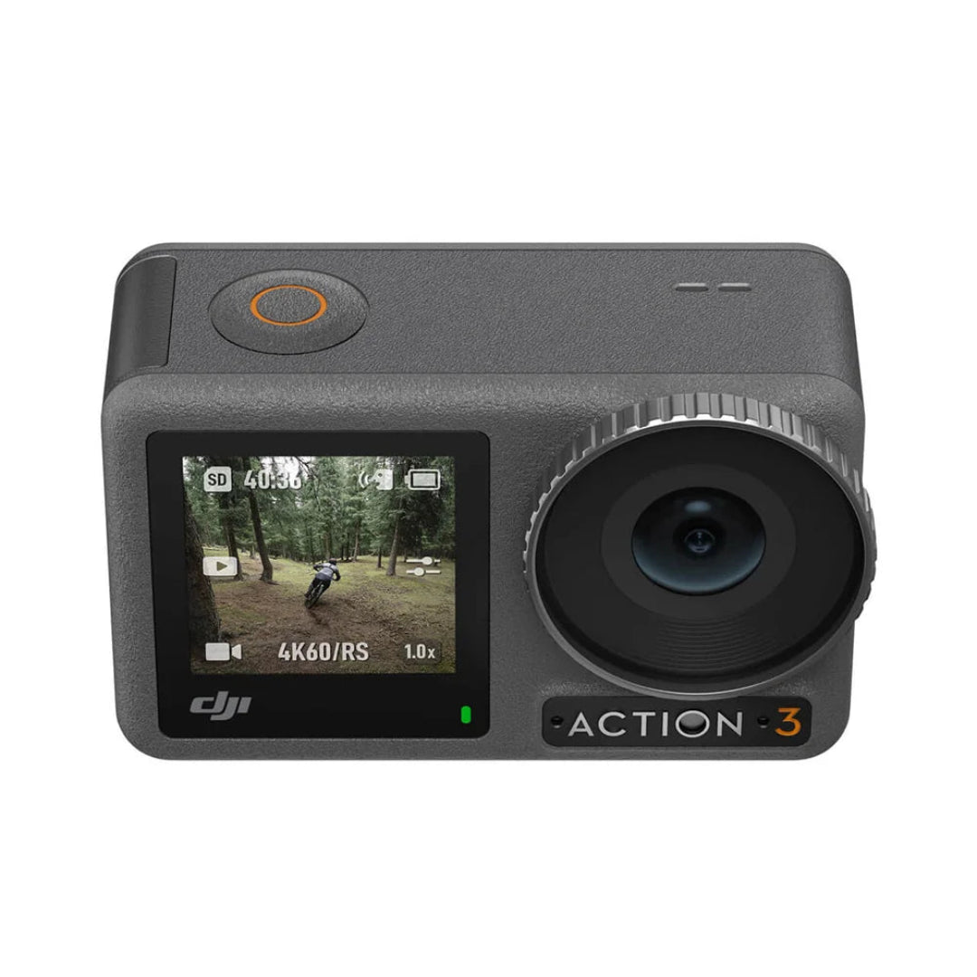 DJI Osmo Action 3 Standard Combo – 4K/120fps Action Camera with Dual Touchscreens, RockSteady 3.0, and 155° Ultra-Wide Lens