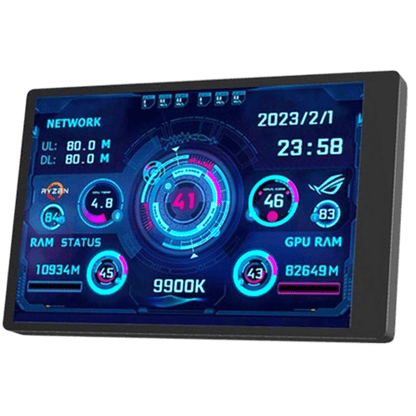 Porodo Gaming 3.5" Mini Smart Information Screen - Black