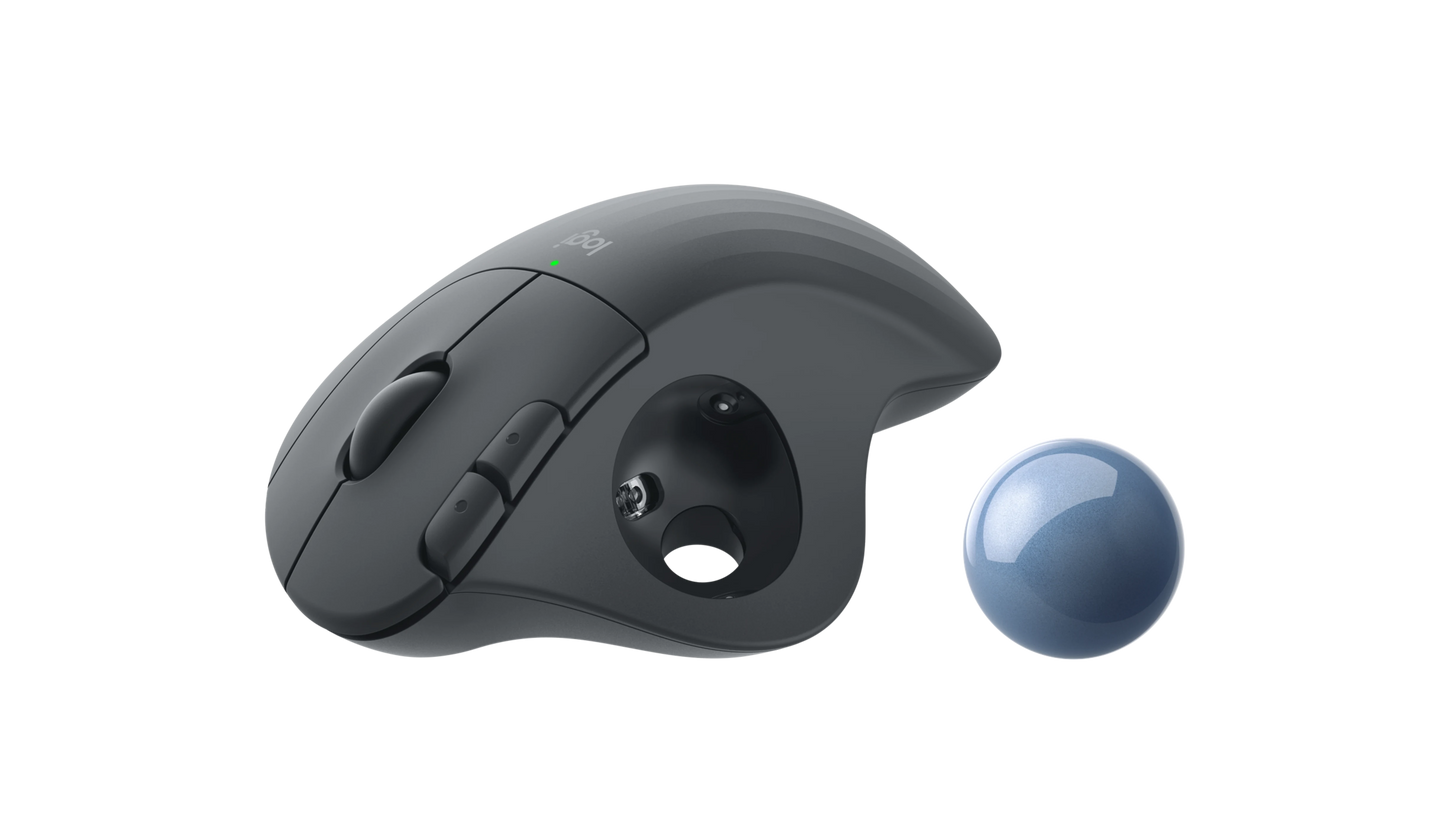Logitech Wireless Trackball Mouse ERGO M575S Graphite