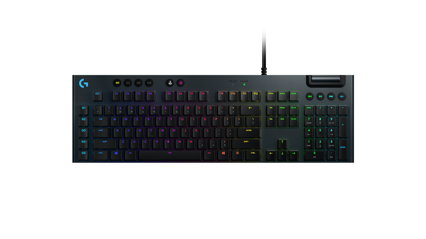 Logitech G815 LIGHTSPEED RGB Mechanical Gaming keyboard - GL - Carbon - US INTL - USB - INTNL