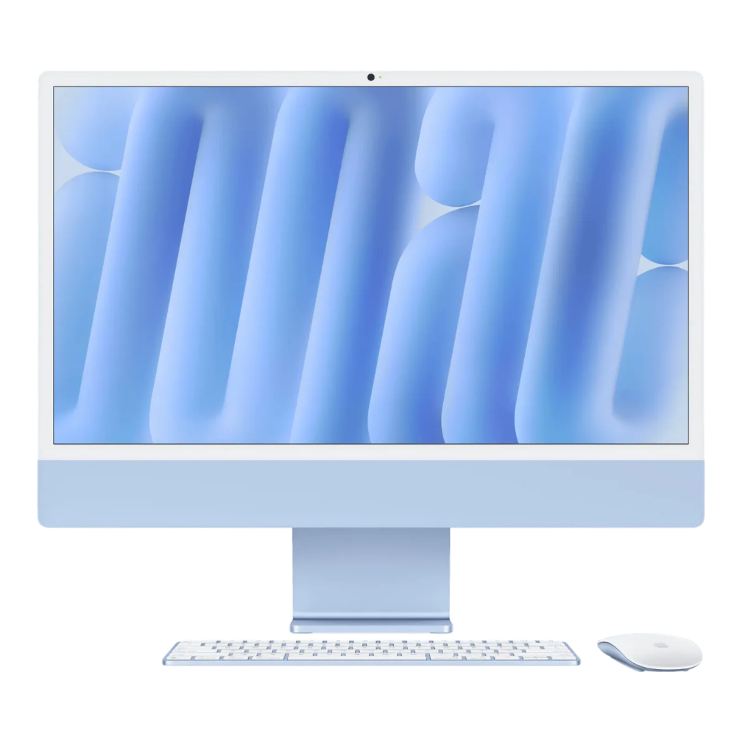 Apple iMac 24″ M3 – 8-Core CPU / 10-Core GPU, 24GB RAM, 1TB SSD – Blue, English Keyboard