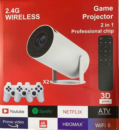 Game Projector 2 in 1 - 2.4G Wireless